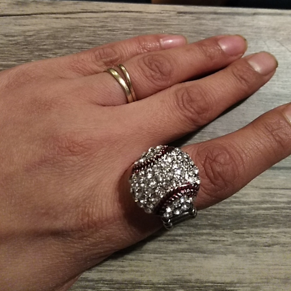 🎆 2 for $15🎆 Baseball ring adjustable snap face